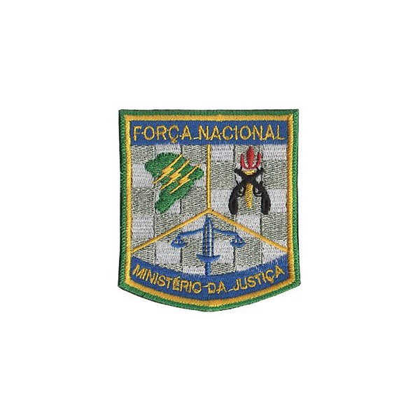 Patch Bordado Força Nacional com Fecho de Contato