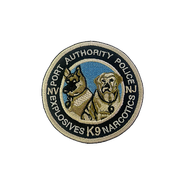 Patch Bordado K9 Explosives Narcotics com Fecho de Contato