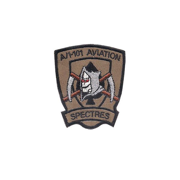 Patch Bordado Aviation Spectres com Fecho de Contato