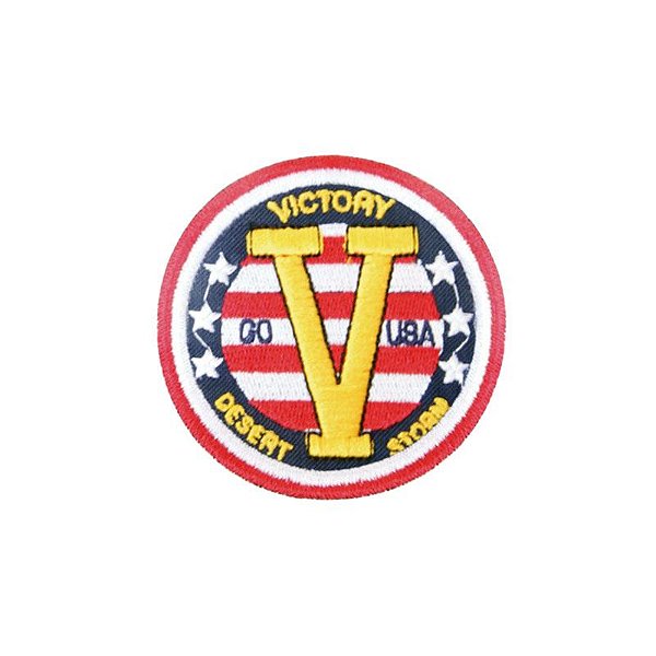 Patch Bordado Victory com Fecho de Contato