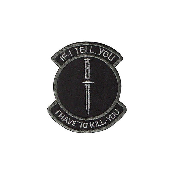 Patch Bordado Kill You com Fecho de Contato