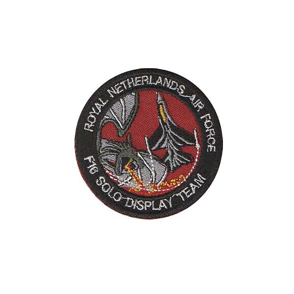 Patch Bordado F16 Solo Display Team com Fecho de Contato