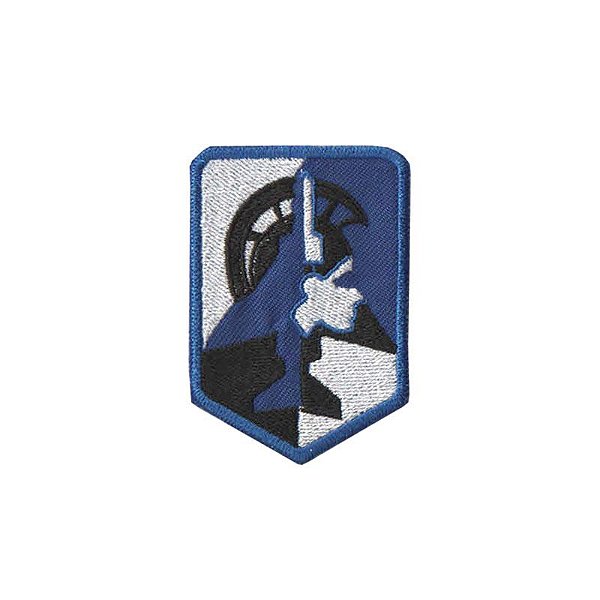 Patch Bordado Jato e Soldado com Fecho de Contato