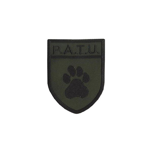 Patch Bordado P.A.T.U com Fecho de Contato