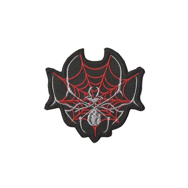 Patch Bordado Aranha com Fecho de Contato