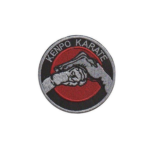Patch Bordado Kenpo Karate com Fecho de Contato