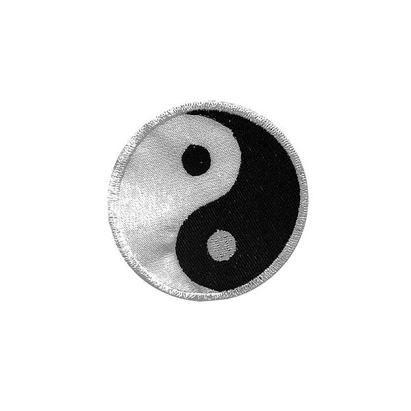 Patch Bordado Yin & Yang com Fecho de Contato