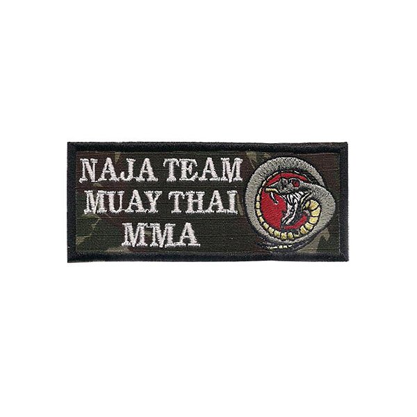 Patch Bordado Muay Thai - Naja Team II com Fecho de Contato