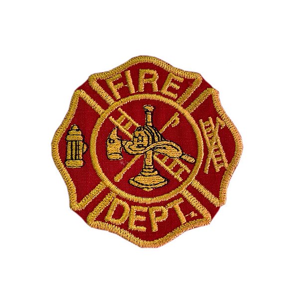 Patch Bordado Fire Depat. com Fecho de Contato