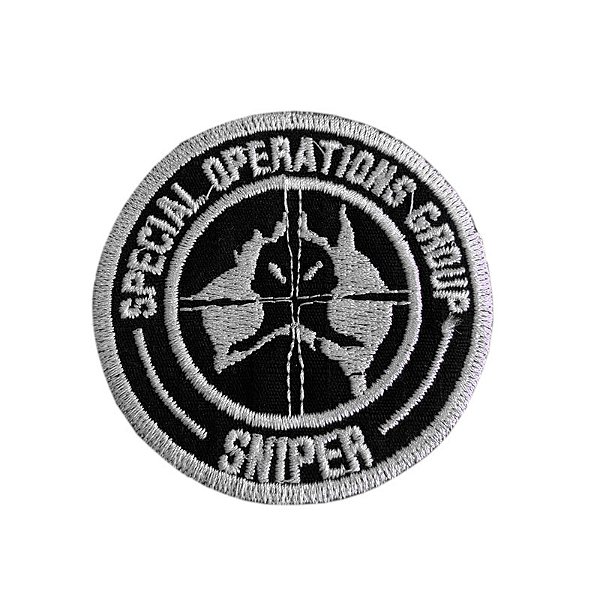 Patch Bordado Special Operations Group com Fecho de Contato