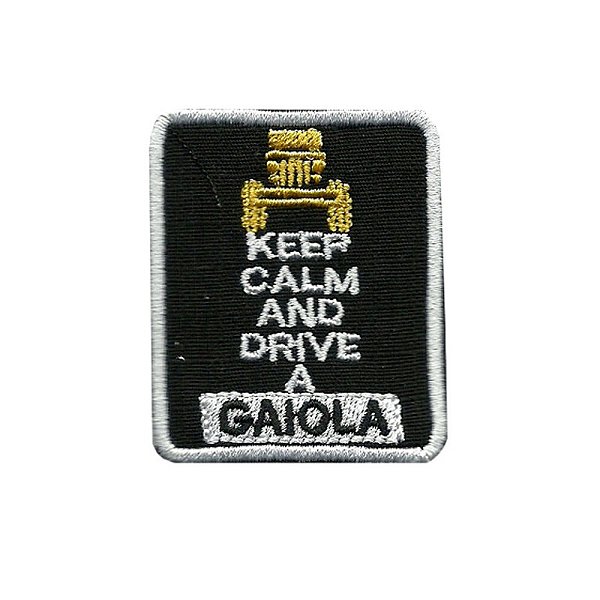 Patch Bordado Drive Gaiola com Fecho de Contato