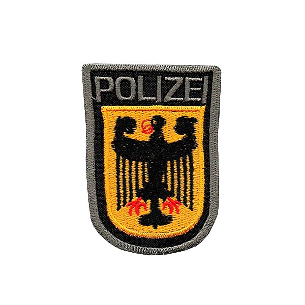 Patch Bordado com Fecho de Contato Polizei Colorido