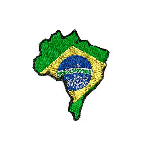 Bordado Termocolante Mapa do Brasil