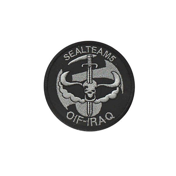 Bordado Termocolante Seal Team 5 OIF - Iraq