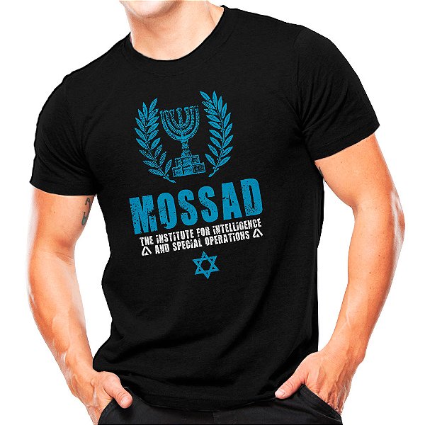Camiseta Militar Estampada Mossad - Atack