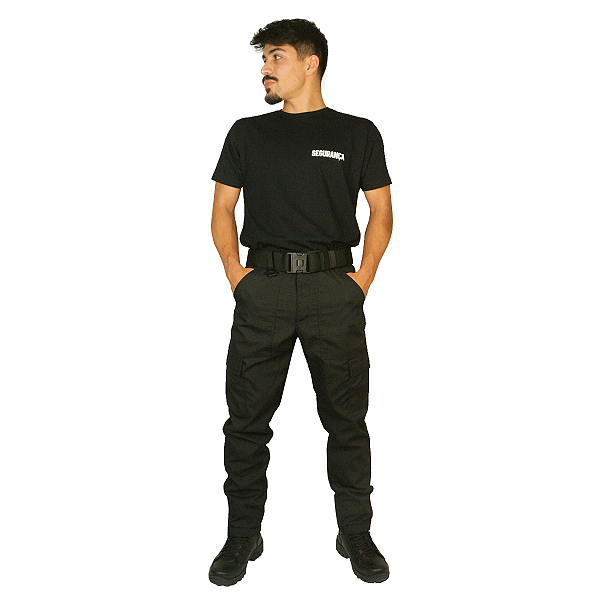 Calça Defender + Camiseta Segurança | Branco