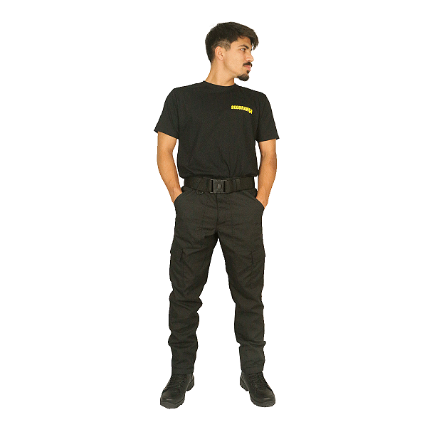 Calça Defender + Camiseta Segurança | Amarela