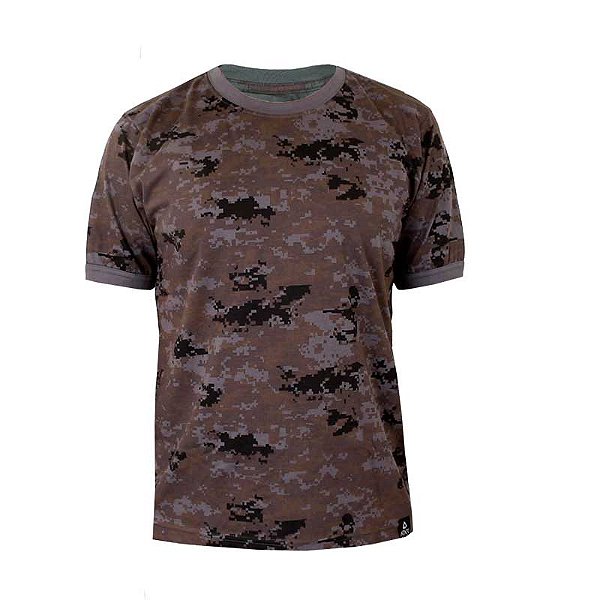 Camiseta Camuflada Masculina Petróleo | Treme Terra