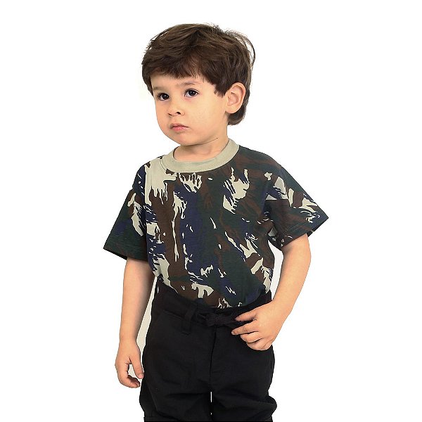 Camiseta Infantil Camuflada Camo-kids | Treme Terra - FAB
