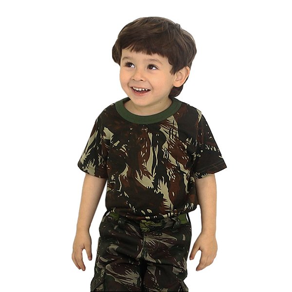 Camiseta Infantil Camo-kids | Treme Terra