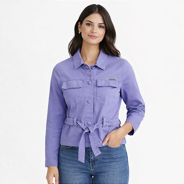 Jaqueta Cropped Feminina Lótus | Treme Terra