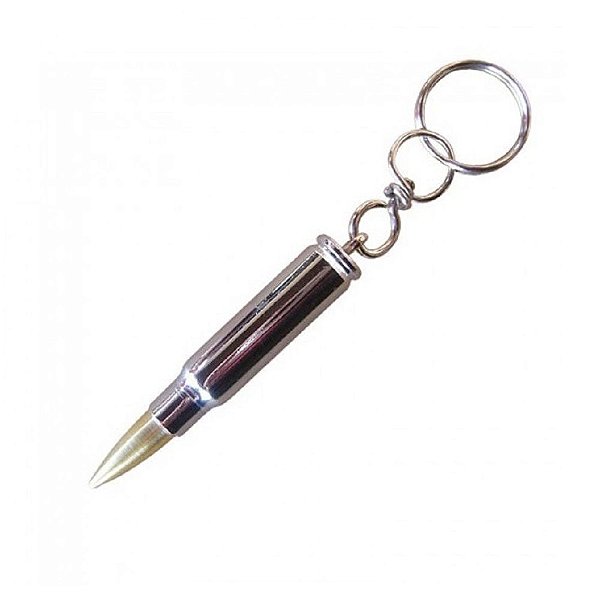 Chaveiro Projétil Cromado | Bélica