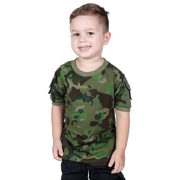 Camiseta Infantil Ranger Camuflada Tropic | Bélica