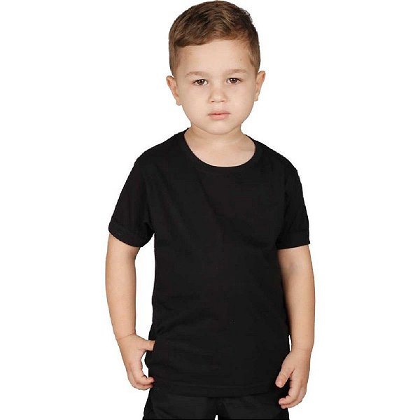 Camiseta Infantil Soldier Preta | Bélica