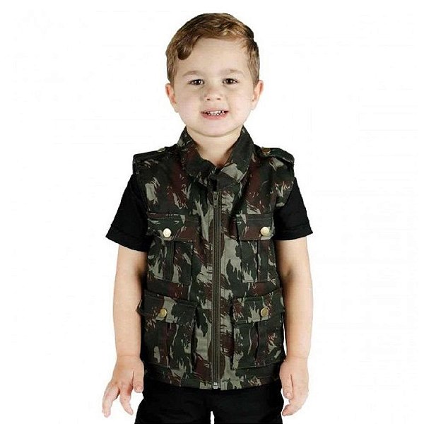 Colete Infantil Army Camuflado EB | Treme Terra