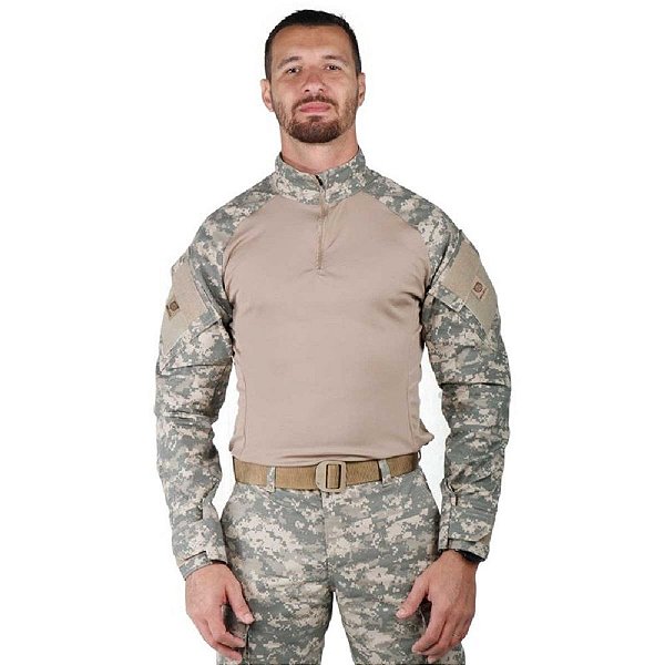 Combat Shirt Masculina Camuflada Digital Areia | Bélica