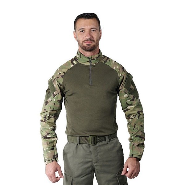 Combat Shirt Masculina Camuflada Multicam | Bélica