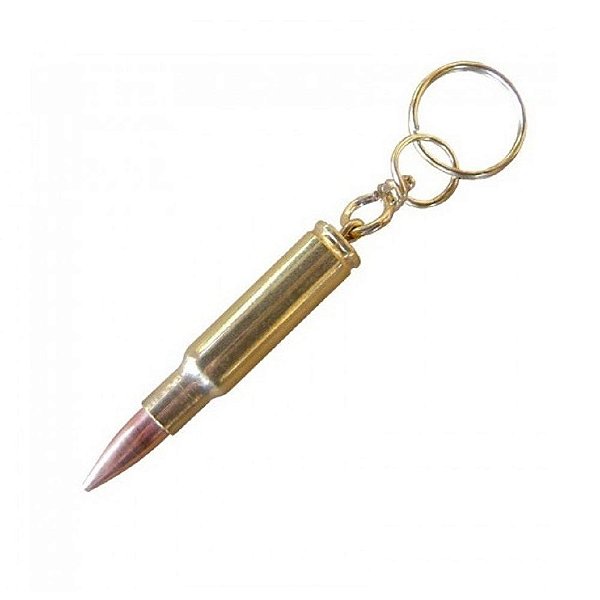 Chaveiro Projétil Dourado | Bélica
