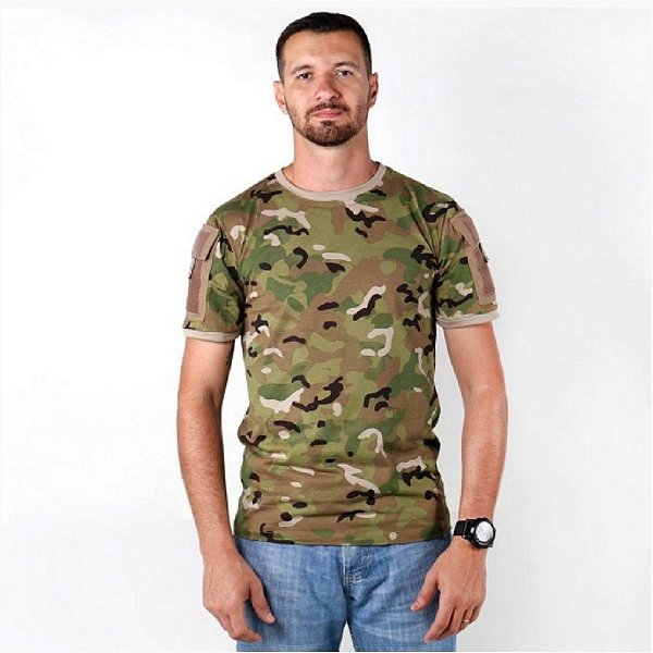 Kit 4 Camisetas Masculina Ranger Camuflada | Bélica