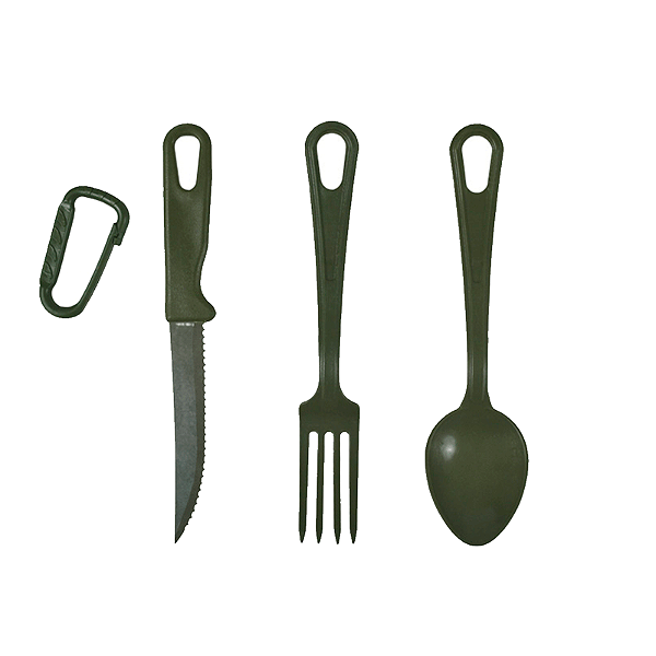 Talher Militar Verde com Lâmina de Metal