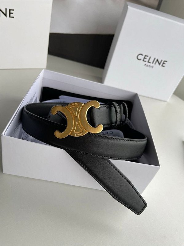Cinto Celine Couro Black