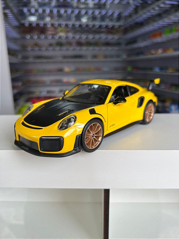 Porsche 911 GT2  amarelo 1:24 Maisto