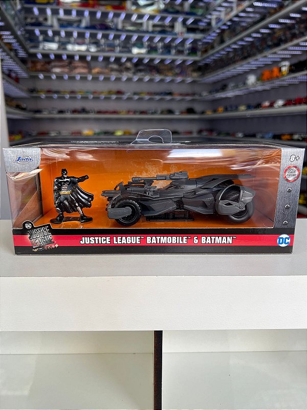 Batmobile 2017 Com Boneco - Liga da Justiça - Batmóvel - Batman - Jada - 1/32