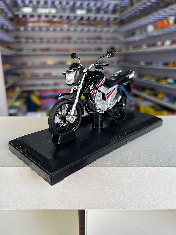 Moto Honda CG Titan 160 (2016) - Preto - 1:18 - California Toys