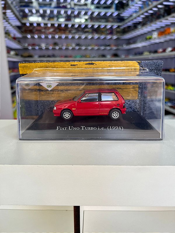 Fiat Uno Turbo I.E (1994)  1:43 Carros Clássicos do brasil