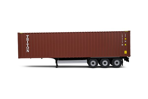 Carreta Porta Container 1:24 Solido