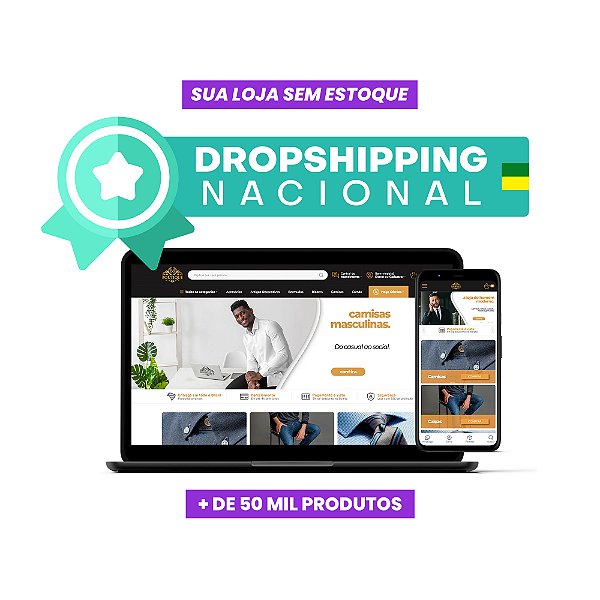 Pacote Dropshipping Nacional Sistema de Drop + Sistema de Gestão + 1 Marketplace
