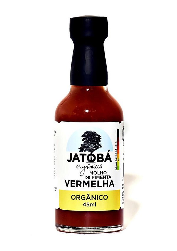 Molho de Pimenta Vermelha Orgânica Jatobá 45ml