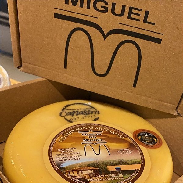 Queijo Canastra do Miguel 1kg - Prêmio Ouro Queijos do Brasil