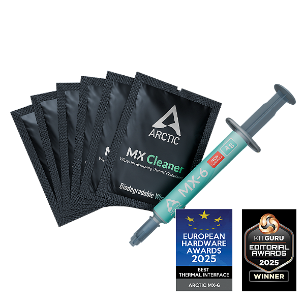 Pasta Térmica ARCTIC MX-6 4g + 6 MX Cleaner - ACTCP00084A