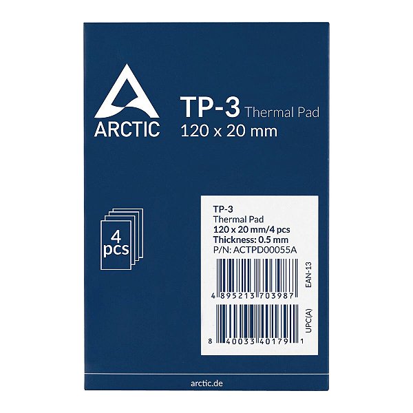 4 Thermal Pad ARCTIC TP-3 120mm x 20mm x 0.5mm - ACTPD00055A