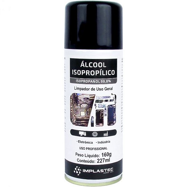 Álcool Isopropílico 99,8% Aerossol 160g | 227ml