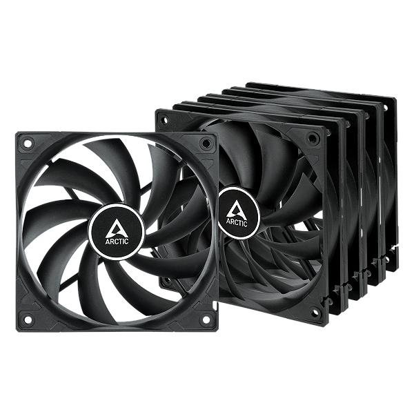 Kit 5x Cooler FAN ARCTIC F12 120mm Preto, ACFAN00248A