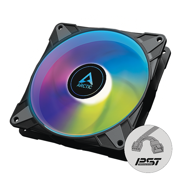 Cooler FAN ARCTIC P14 PWM PST A-RGB 140mm Preto, ACFAN00239A