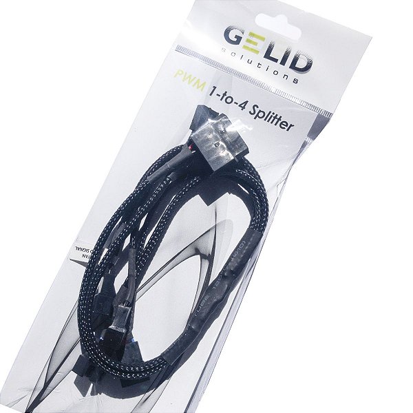 Cabo Hub Splitter Gelid 1 para 4 Fans 4 Pinos PWM CA-PWM-03