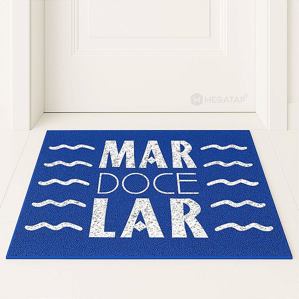 Tapete Capacho Mar Doce Lar Barco Casa Entrada Apto